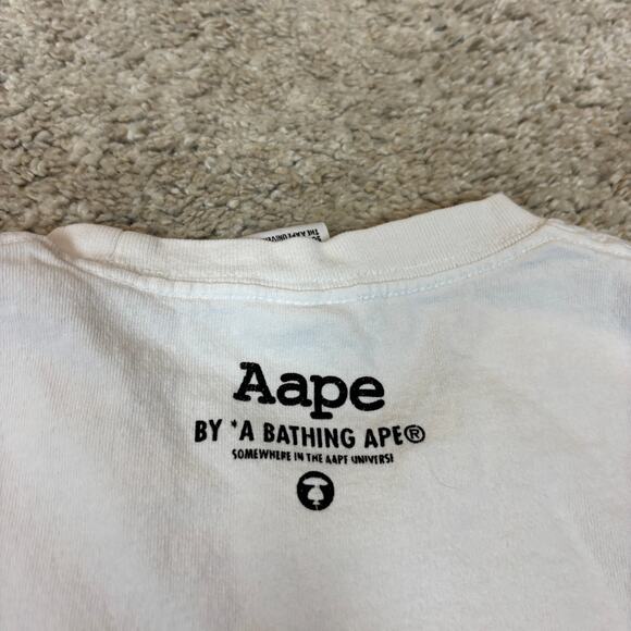 Aape by A Bathing Ape Universe APUNVS T Shirt Men's Medium Japanese Stretwear - Picture 4 of 16